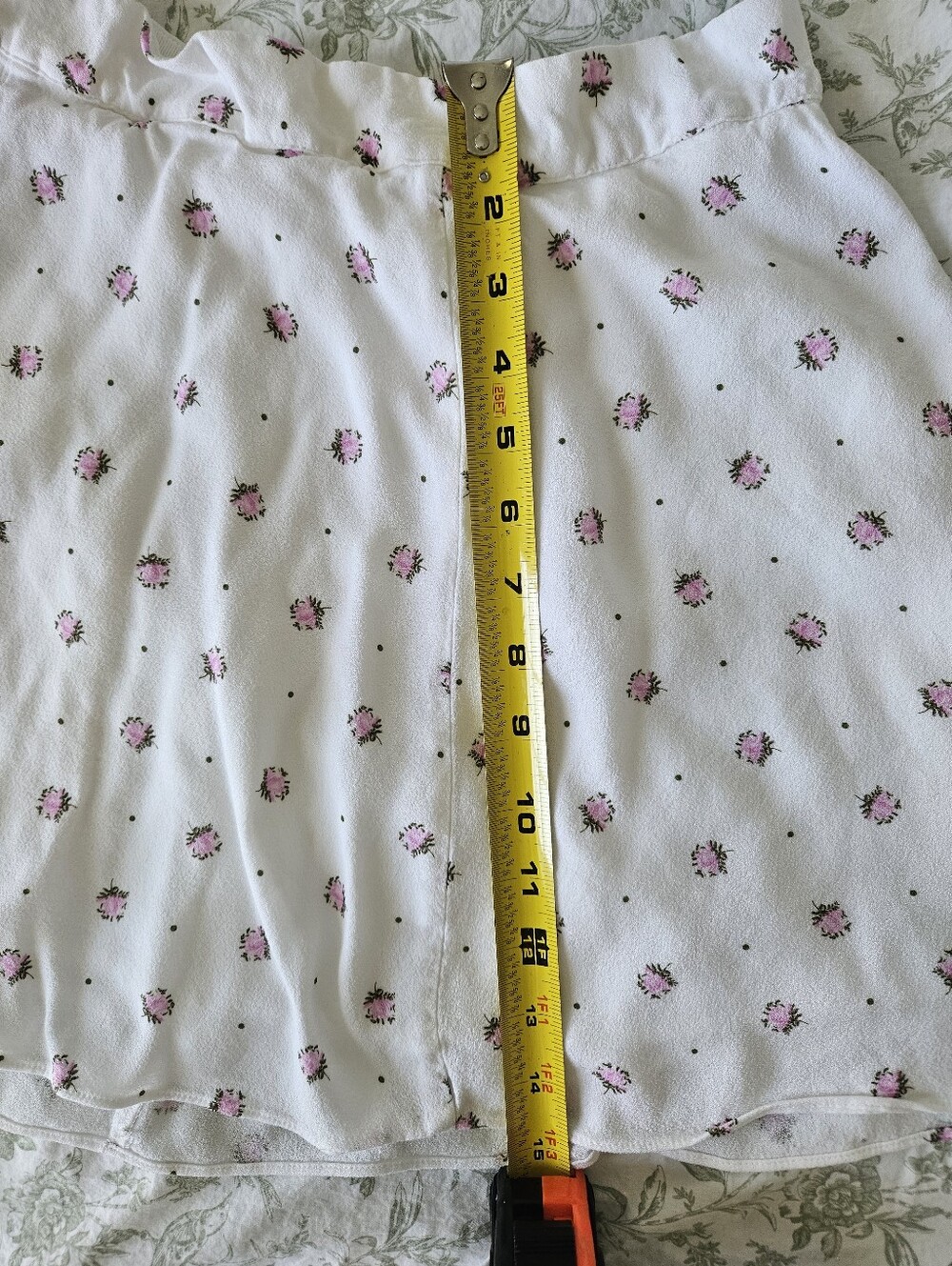 Aritzia Sunday Best Lollipop Mini Skirt Pink Floral Print Size 4 - Picture 6 of 7